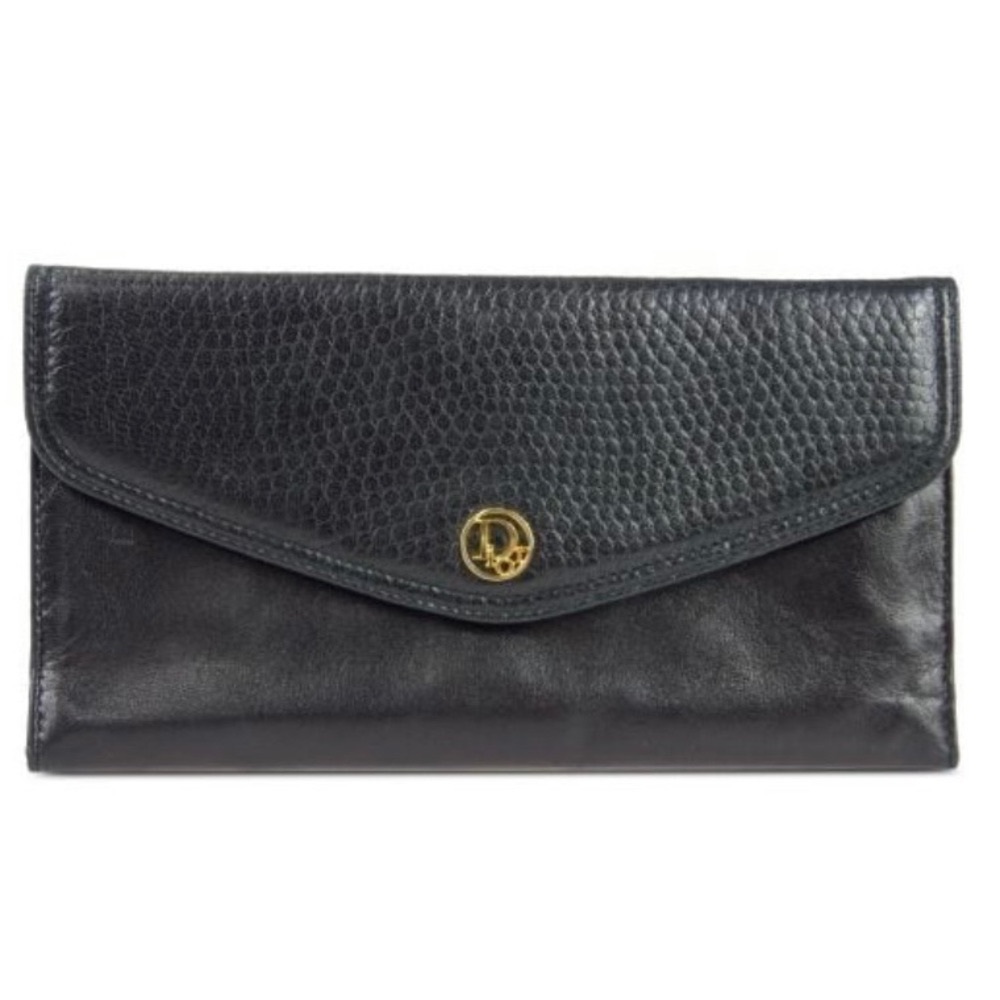 Christian Dior vintage black wallet